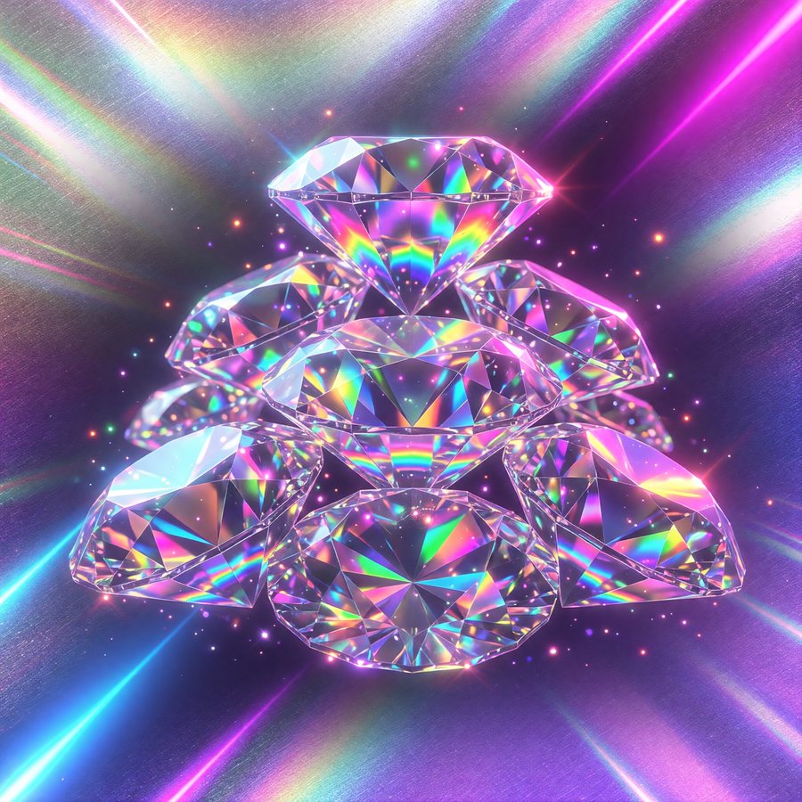 Diamond Neon — Vegas Glam themed free-to-play slot game art