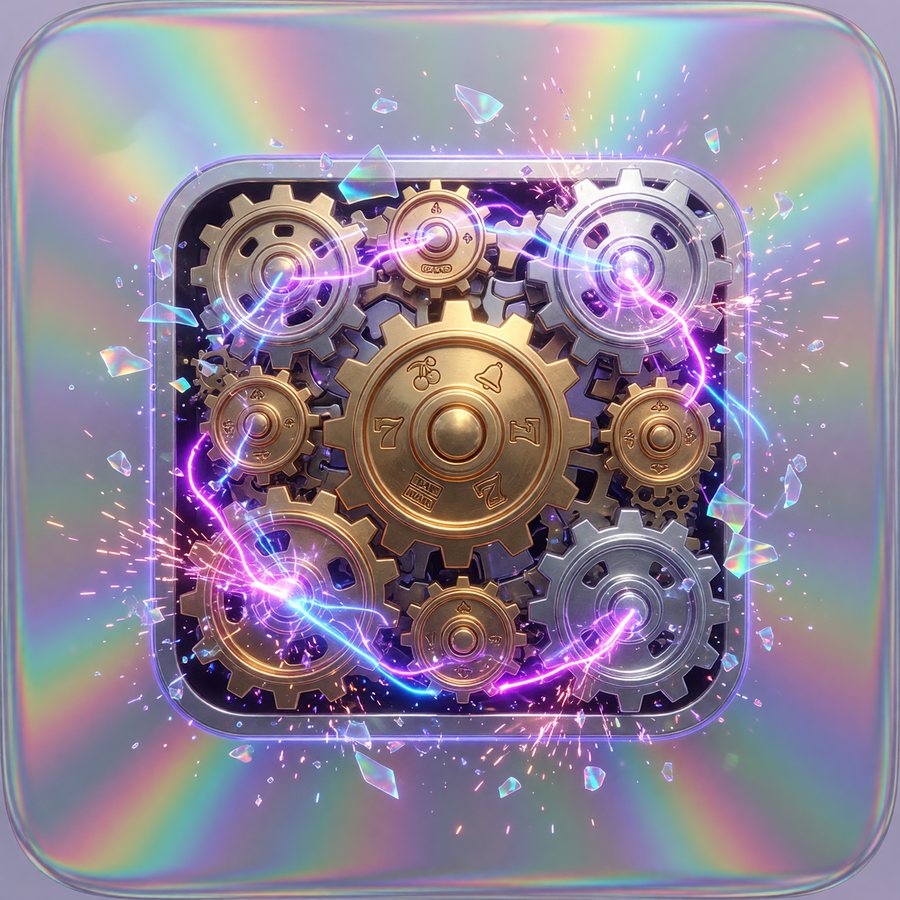 Steampunk Inventor — Steampunk themed free-to-play slot game art